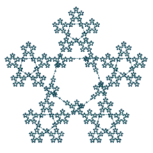 A fractal and self-similar pentagram