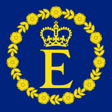 O padrão pessoal da Rainha, que é usado em seu papel de Chefe da Commonwealth.