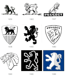 Some former company logos