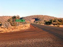Nördlich der Pilbara mit Blick nach Süden auf die Gebirgskette