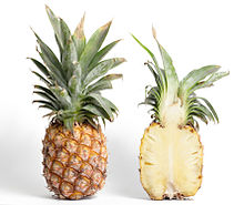 Een ananas is een meervoudige vrucht.