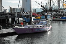 O barco de Jessica Watson, "Ella's Pink Lady"