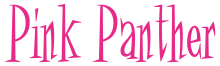 Logotipo Pantera cor-de-rosa