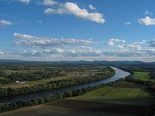Valley of the Pioneers south of Mount Sugarloaf near South Deerfield with the Connecticut River.