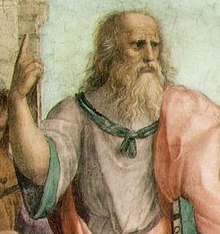 Platon, platonisen realismin idean luonut Platon.  
