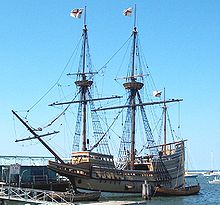 Kopie van het schip Mayflower  