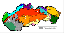 Podunajská pahorkatina within the Geomorphological Classification of Slovakia