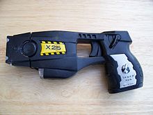 Una pistola eléctrica utilizada por la policía  