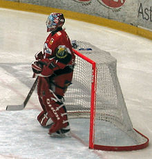 Malmö Redhawks' doelman Pontus Sjögren.  