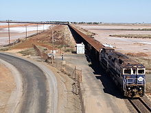 An ore train on its way to Port Hedland (Australia)
