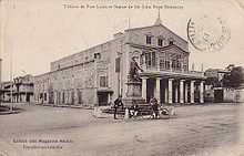 Port Louis-teatern från 1900 till 1910.  