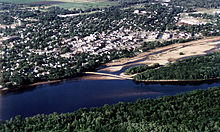 Widok z lotu ptaka na Portage, Wisconsin