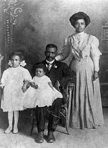 Afro-Amerikaanse familie in Gainesville, Florida.  