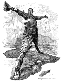The Rhodes Colossus : Caricature of Cecil Rhodes and Africa from Cairo to Cape Town