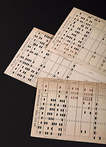 Punched cards for the Automatic Computing Engine of the National Physical Laboratory from 1950