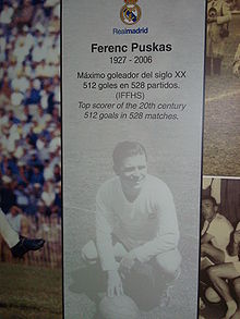 Puskás in the Hall of Fame