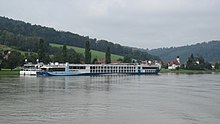 Three decommissioned river cruise ships parked in Danube near Pyrawang until further notice (19 July 2020)