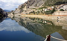 Reflections in a lake in the Pyrenees