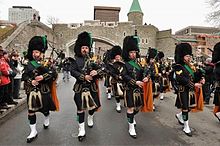 Pipe Band in Quebec City  