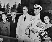 Manuel L. Quezon op bezoek bij Franklin D. Roosevelt in Washington, D.C. toen hij in ballingschap was