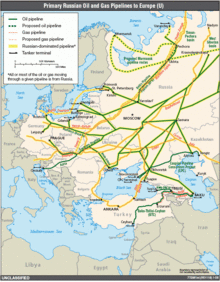 Many of the EU member states have no small dependence on Russian natural gas and oil supplies