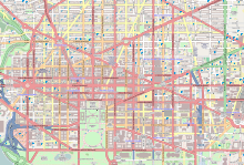 Radial concentric streets in Washington, D.C.
