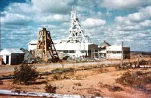 Australia's oldest uranium mine, Radium Hill, 1954.