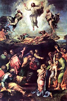 Rafaelův poslední obraz Proměnění Páně.  