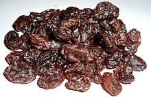 Dried grapes (raisins)