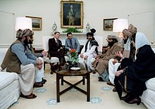 Ronald Reagan with Mujahideen, 1983