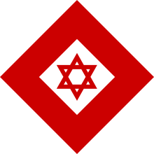 International Symbol: The Red Shield of David within the Red Crystal...
