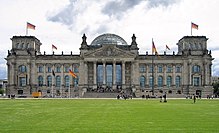 Edifício do Reichstag, sede do parlamento, Berlim.