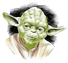 Drawing of Master Yoda
