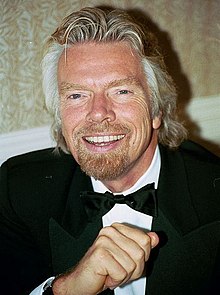 Den britiske forretningsmand Sir Richard Branson, grundlægger af Virgin-koncernen