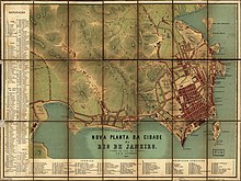 Map of Rio de Janeiro 1867