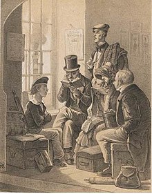 English people , illustration by Henry Ritter, 1852