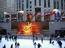 O Rockefeller Center é o lar dos estúdios da NBC.