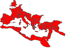 Scope of the Pax Romana - The Roman Empire at the time of its greatest expansion under Emperor Trajan 117