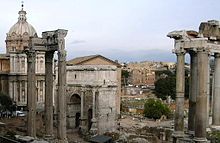 De ruïnes van het Forum Romanum  