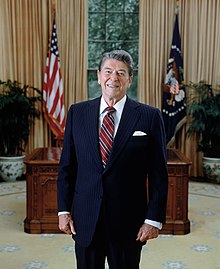 Ronald Reagan, President from 1981 to 1989