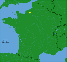 Standort innerhalb Frankreichs
