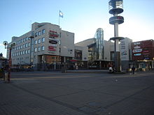 Lordi Square in the centre of Rovaniemi