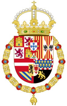 Coat of arms of Philip II (from 1580)