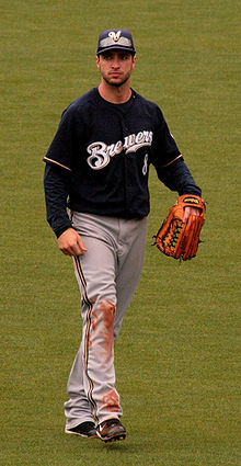Ryan Braun pelaa Milwaukee Brewersin joukkueessa.