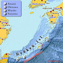De provincie Ryūkyū omvatte de Ryūkyū eilanden, waaronder de prefectuur Okinawa.  