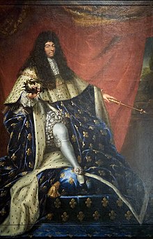 Lodewijk XIV in 1685, het jaar dat hij het Edict van Nantes herriep.