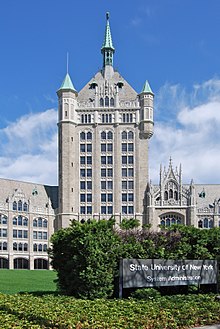 SUNY-systemets administrationsbygning "The SUNY Castle" i Albany
