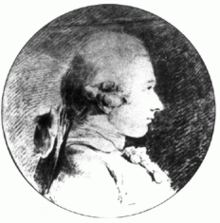 De Sade, körülbelül 20 éves korában. Ez az egyetlen ismert kép De Sade-ról. Charles-Amédée-Philippe van Loo festette.