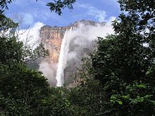 Angel Falls från Raton, Venezuela