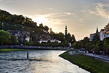 The Salzach in the city centre